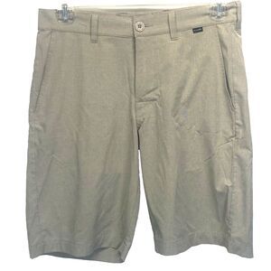 Travis Mathew Shorts Mens Size 30 Beige Performance Stretch Golf Chino Flaw